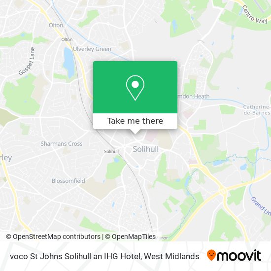 voco St Johns Solihull an IHG Hotel map
