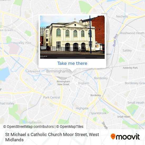 St Michael s Catholic Church Moor Street map