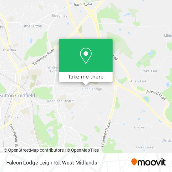 Falcon Lodge Leigh Rd map