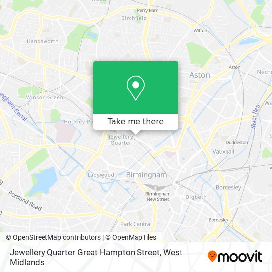 Jewellery Quarter Great Hampton Street map