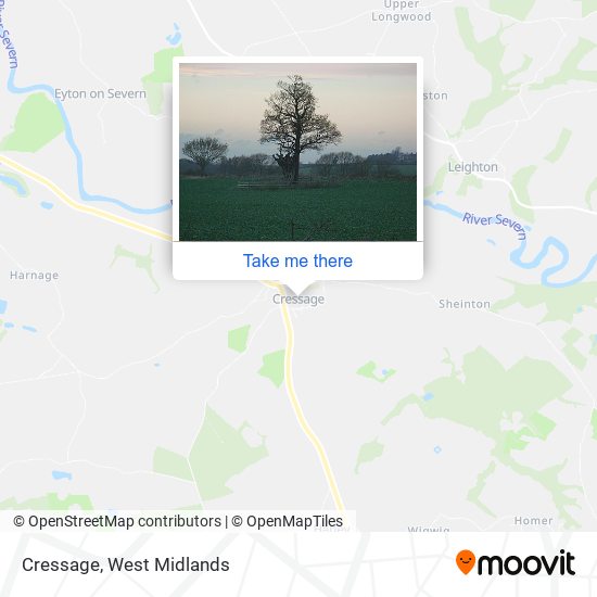 Cressage map