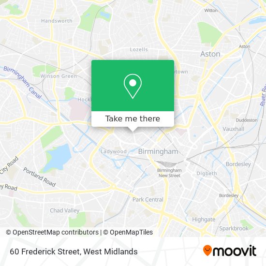 60 Frederick Street map