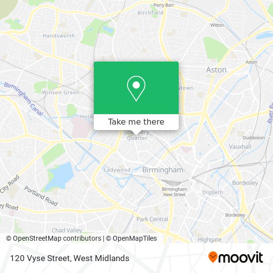 120 Vyse Street map