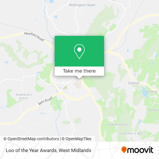 Loo of the Year Awards map