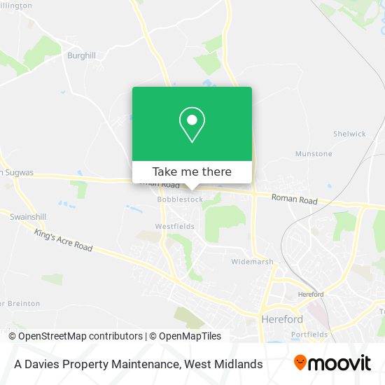 A Davies Property Maintenance map