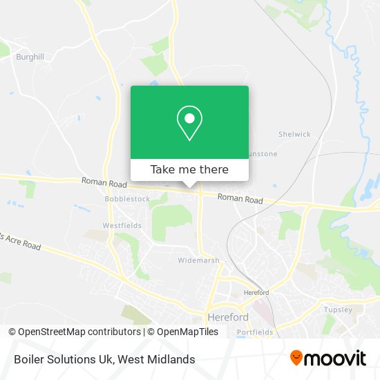 Boiler Solutions Uk map