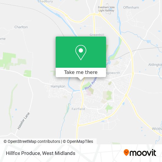 Hillfox Produce map