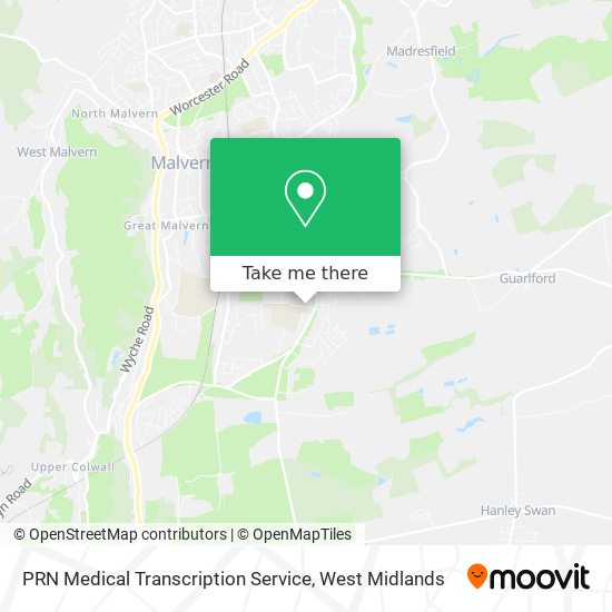 PRN Medical Transcription Service map