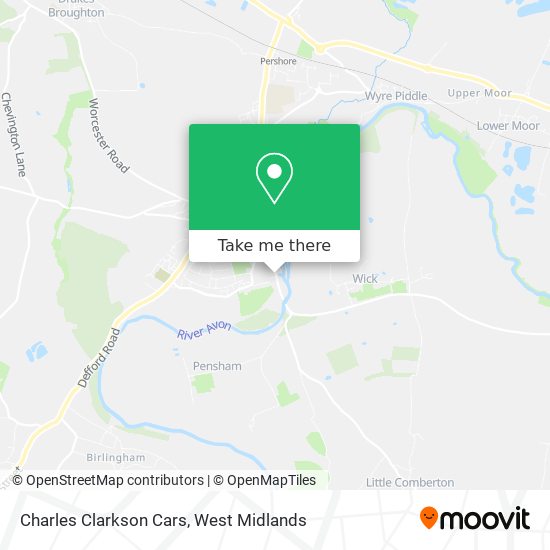 Charles Clarkson Cars map