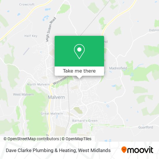 Dave Clarke Plumbing & Heating map