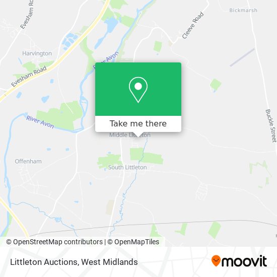 Littleton Auctions map