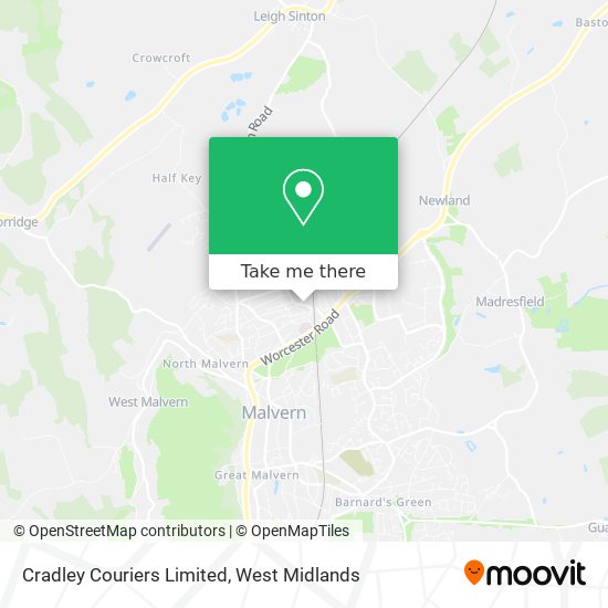 Cradley Couriers Limited map