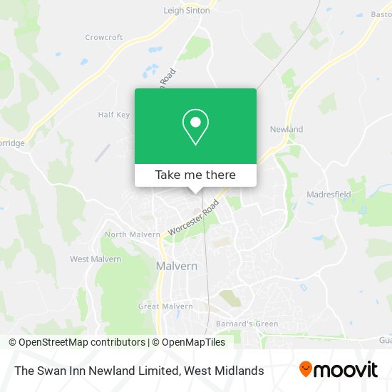 The Swan Inn Newland Limited map