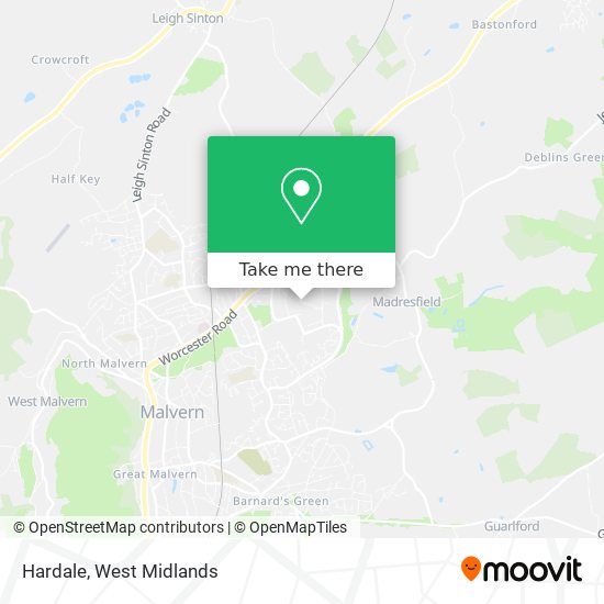 Hardale map