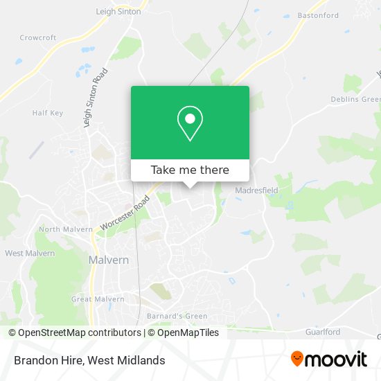 Brandon Hire map