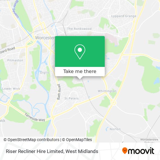 Riser Recliner Hire Limited map
