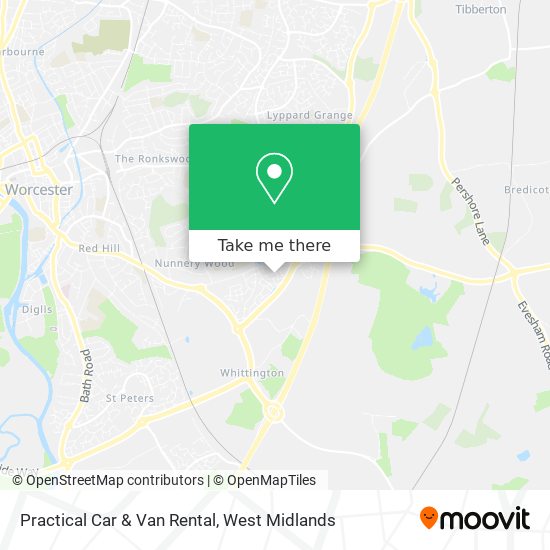 Practical Car & Van Rental map