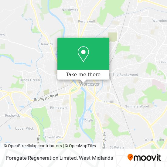 Foregate Regeneration Limited map