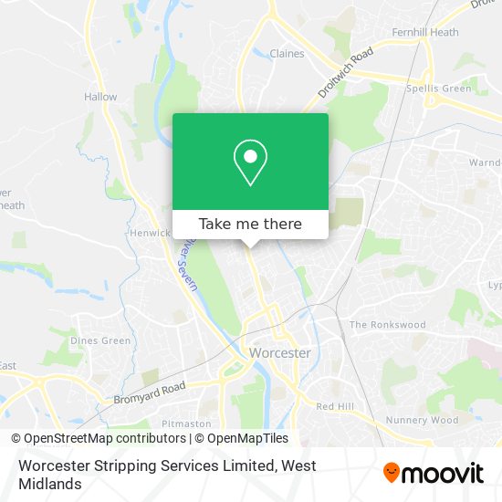 Worcester Stripping Services Limited map