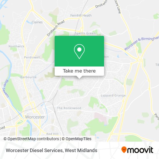 Worcester Diesel Services map