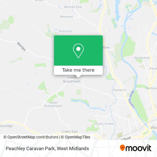 Peachley Caravan Park map