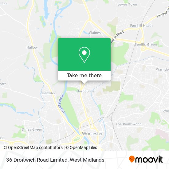 36 Droitwich Road Limited map