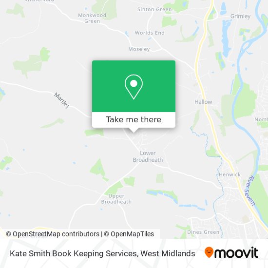 Kate Smith Book Keeping Services map