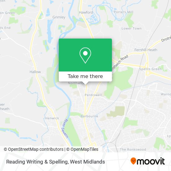 Reading Writing & Spelling map