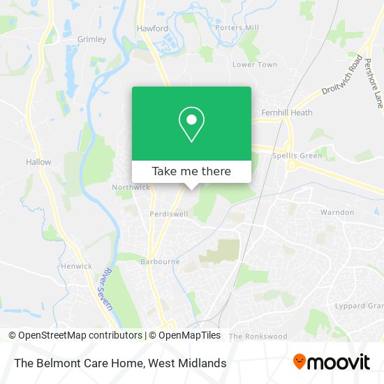 The Belmont Care Home map