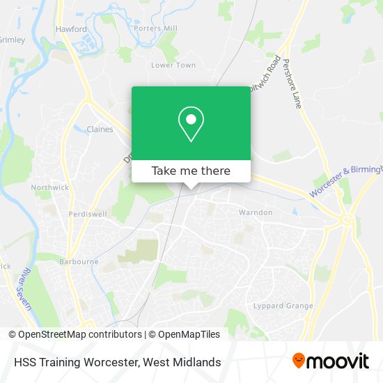 HSS Training Worcester map