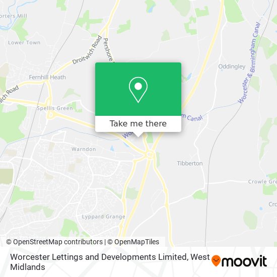 Worcester Lettings and Developments Limited map