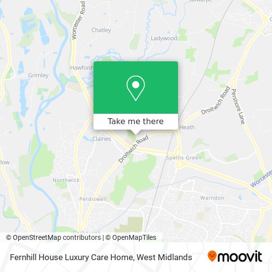 Fernhill House Luxury Care Home map