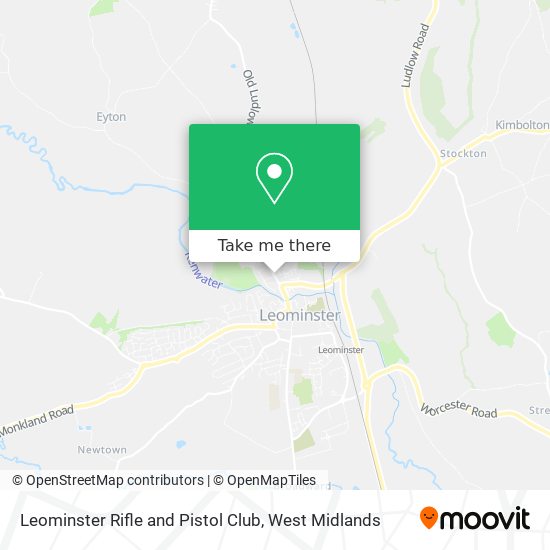 Leominster Rifle and Pistol Club map
