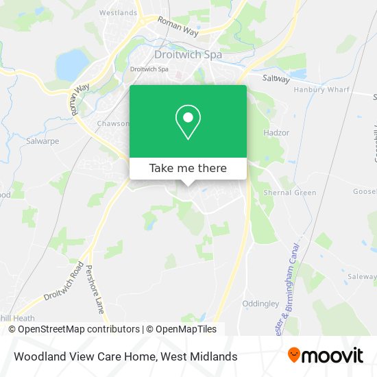 Woodland View Care Home map
