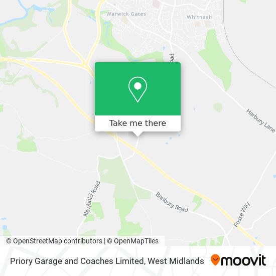 Priory Garage and Coaches Limited map