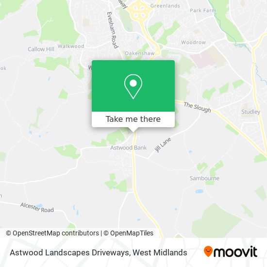 Astwood Landscapes Driveways map