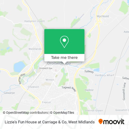 Lizzie's Fun House at Carriage & Co map