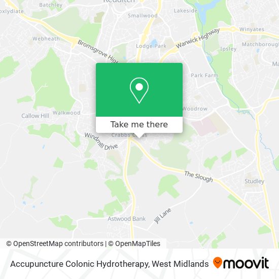 Accupuncture Colonic Hydrotherapy map