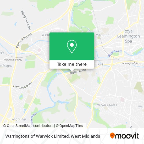Warringtons of Warwick Limited map