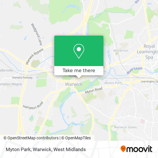 Myton Park, Warwick map