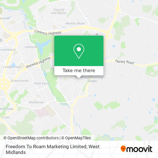 Freedom To Roam Marketing Limited map