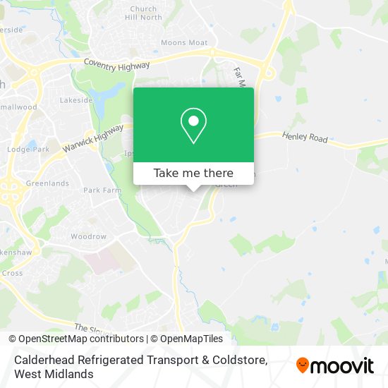 Calderhead Refrigerated Transport & Coldstore map