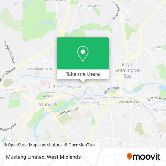 Mustang Limited map