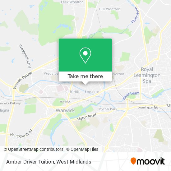 Amber Driver Tuition map