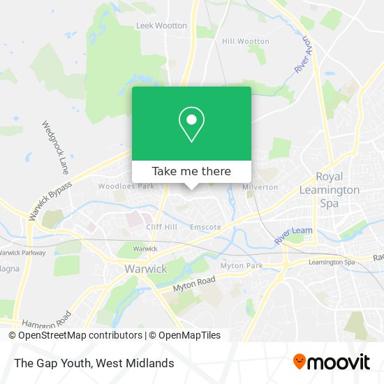 The Gap Youth map