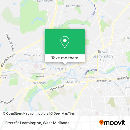 Crossfit Leamington map