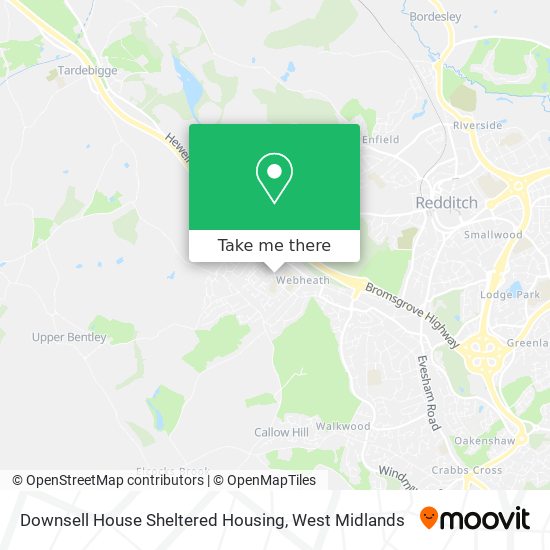 Downsell House Sheltered Housing map