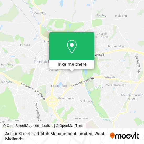 Arthur Street Redditch Management Limited map
