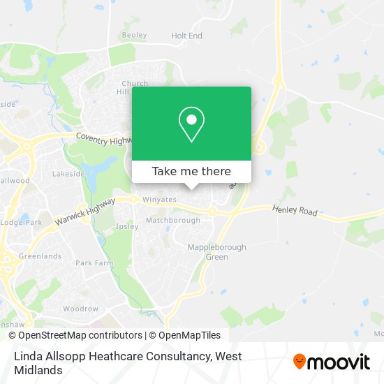 Linda Allsopp Heathcare Consultancy map