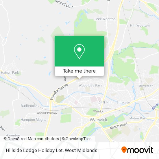 Hillside Lodge Holiday Let map